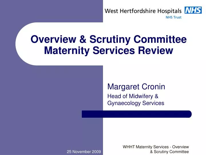overview scrutiny committee maternity services review