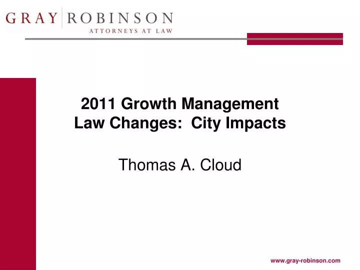 2011 growth management law changes city impacts