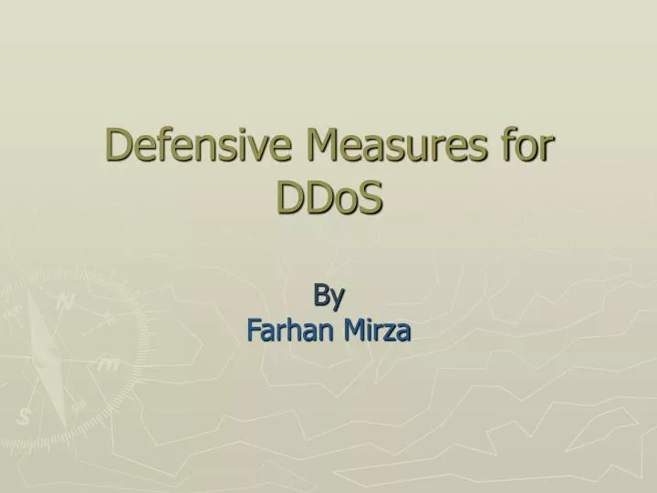 defensive measures for ddos