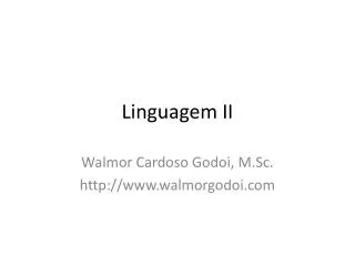 Linguagem II