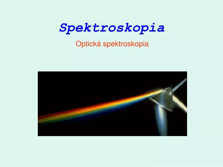 spektroskopia