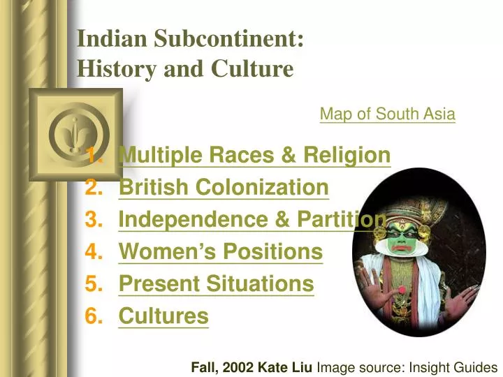 indian subcontinent history and culture