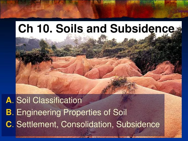 ch 10 soils and subsidence