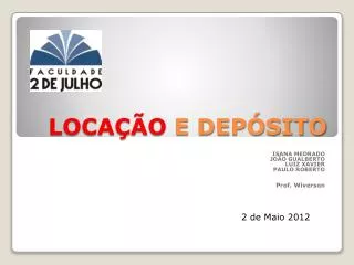 loca o e dep sito