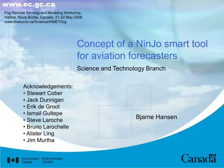 concept of a ninjo smart tool for aviation forecasters