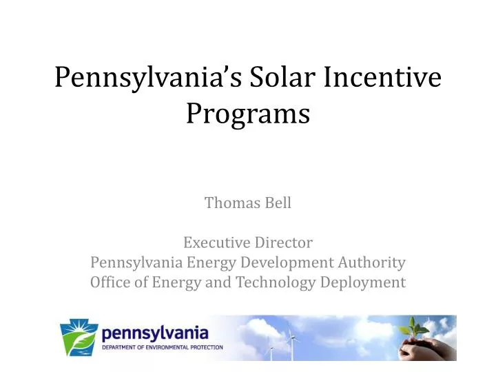pennsylvania s solar incentive programs