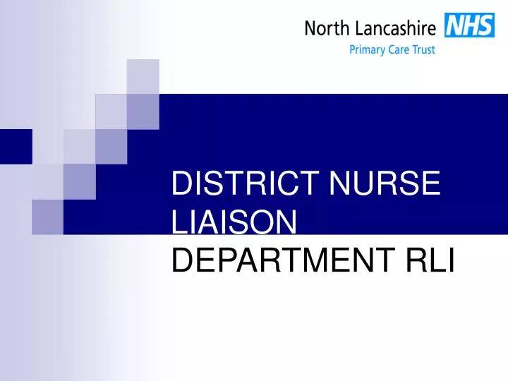 district nurse liaison