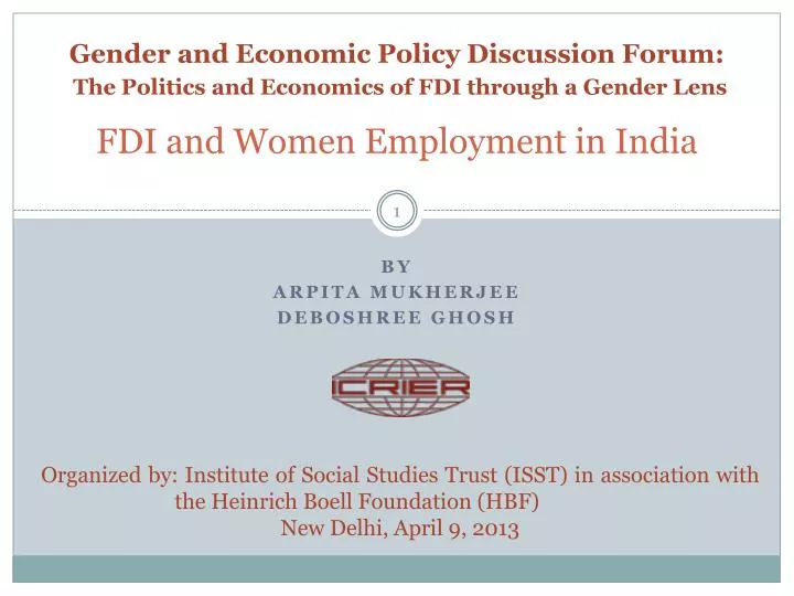 fdi and women employment in india