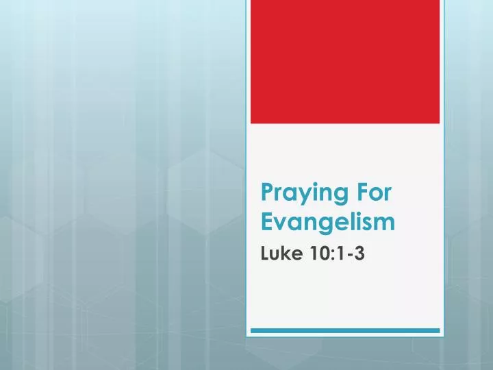 praying for evangelism