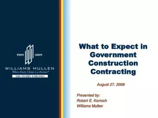 What to Expect in Government Construction Contracting