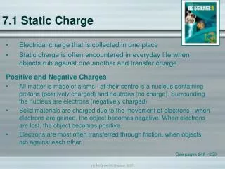 7.1 Static Charge