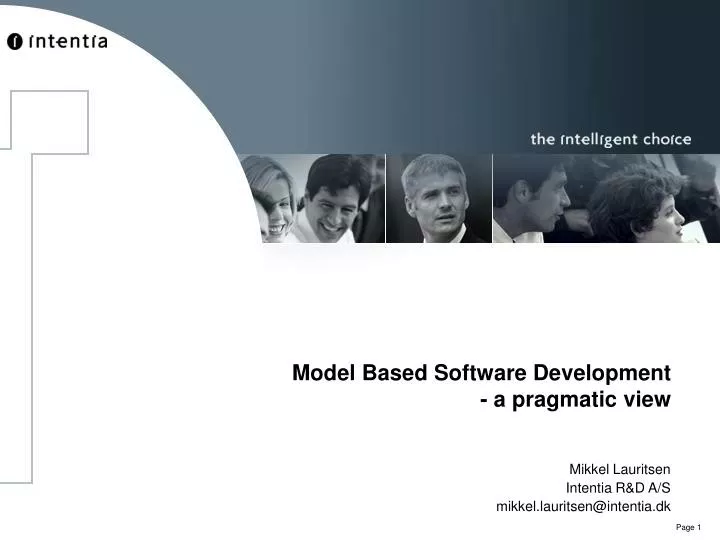 model based software development a pragmatic view