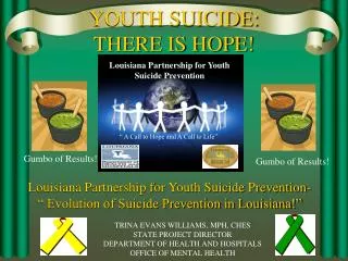 YOUTH SUICIDE: THERE IS HOPE!