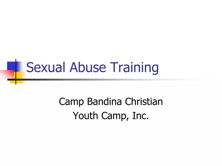sexual abuse training