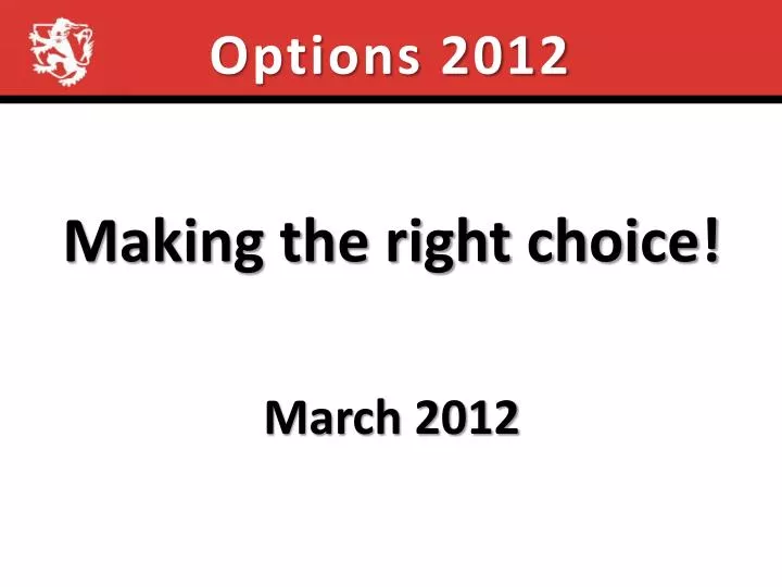 options 2012