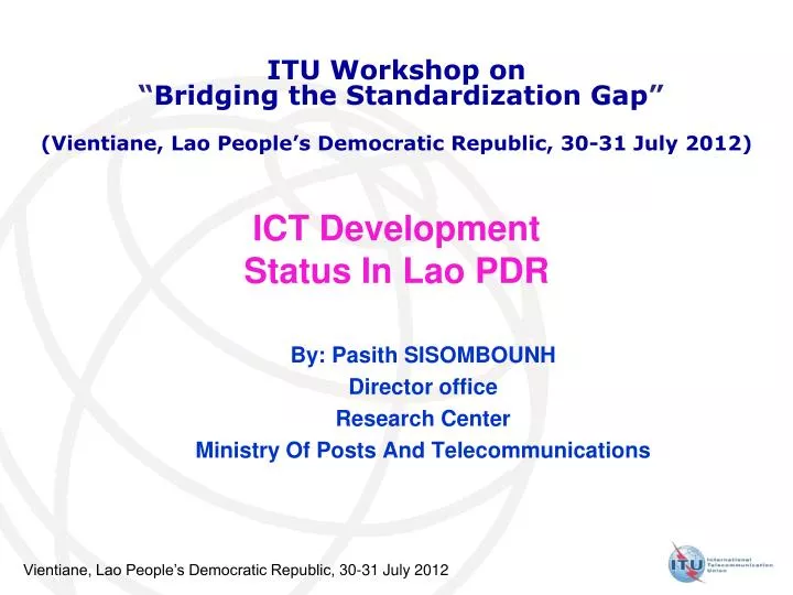 ict development status in lao pdr