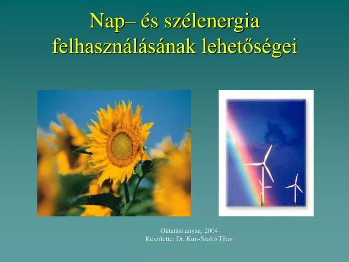 nap s sz lenergia felhaszn l s nak lehet s gei