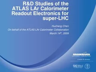 R&amp;D Studies of the ATLAS LAr Calorimeter Readout Electronics for super-LHC