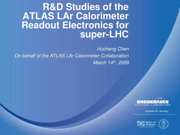 r d studies of the atlas lar calorimeter readout electronics for super lhc