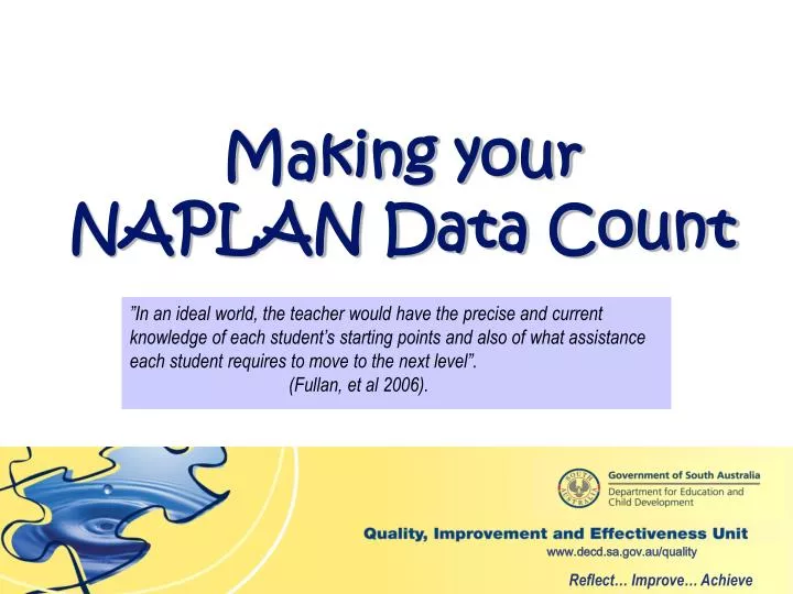 making your naplan data count