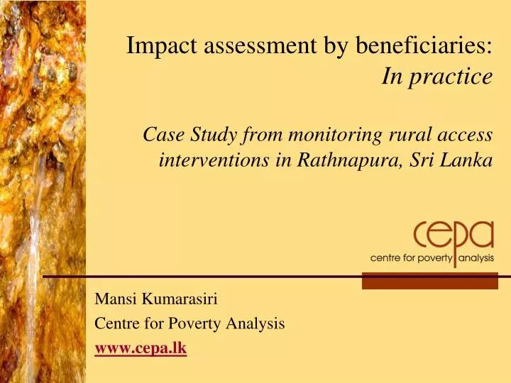 mansi kumarasiri centre for poverty analysis www cepa lk