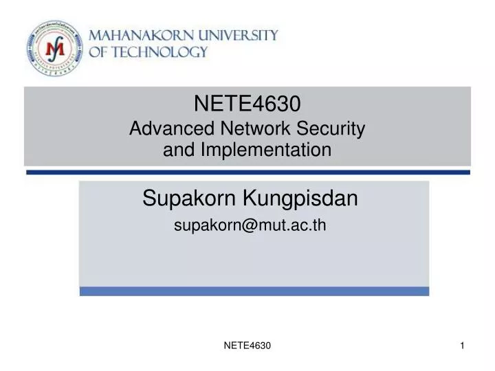 nete4630 advanced network security and implementation