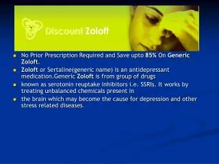 Discount Zoloft