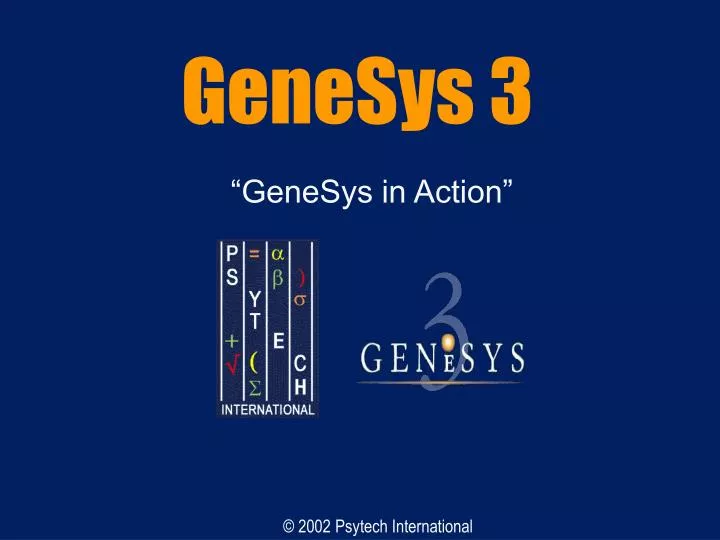 genesys 3