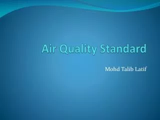 Air Quality Standard