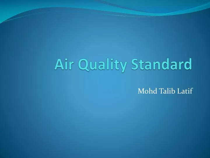 air quality standard