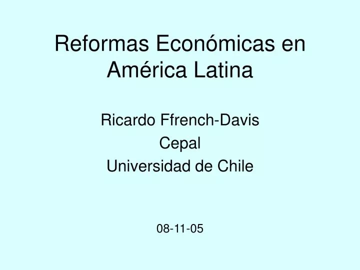 reformas econ micas en am rica latina
