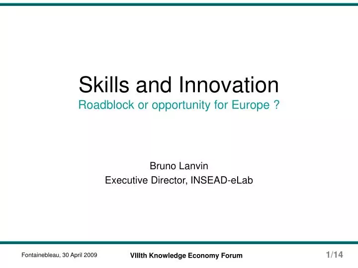 skills and innovation roadblock or opportunity for europe