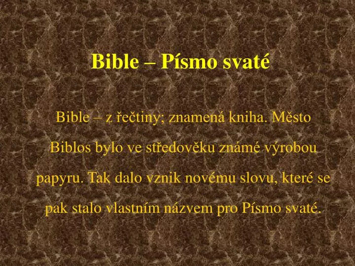 bible p smo svat