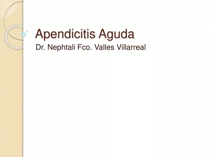 apendicitis aguda