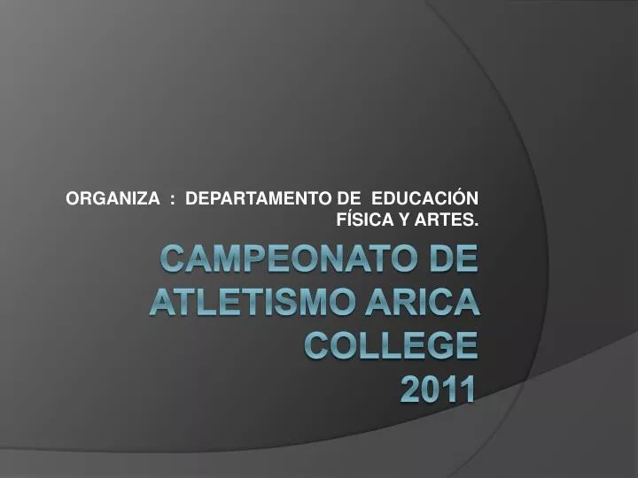 organiza departamento de educaci n f sica y artes