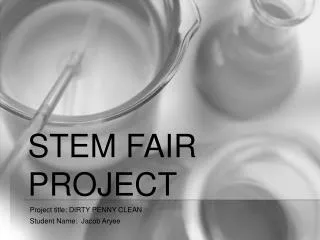 STEM Fair Project
