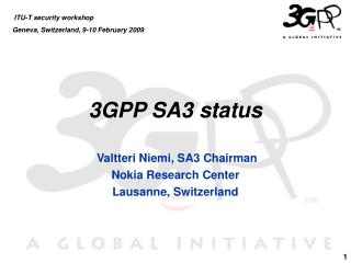 3GPP SA3 status
