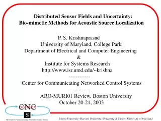 Distributed Sensor Fields and Uncertainty: Bio-mimetic Methods for Acoustic Source Localization