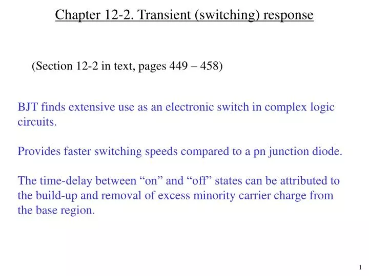 chapter 12 2 transient switching response