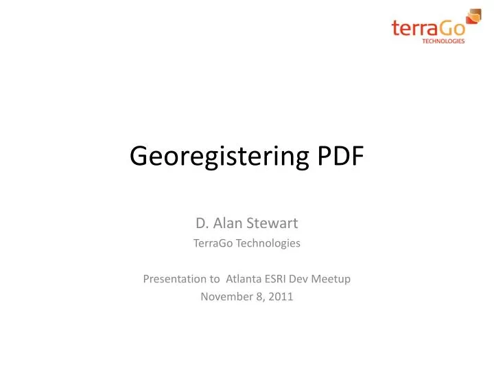 georegistering pdf