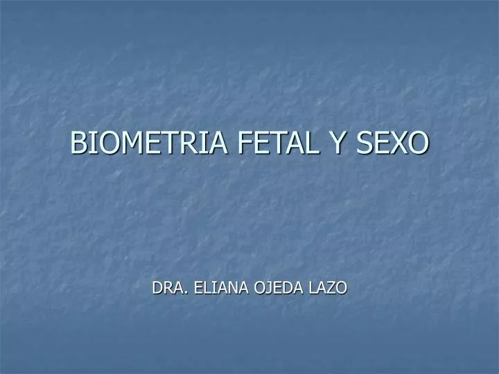 biometria fetal y sexo