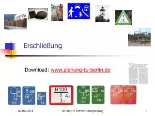 erschlie ung