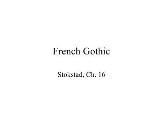 French Gothic