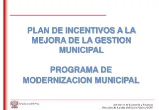 programa de modernizacion municipal