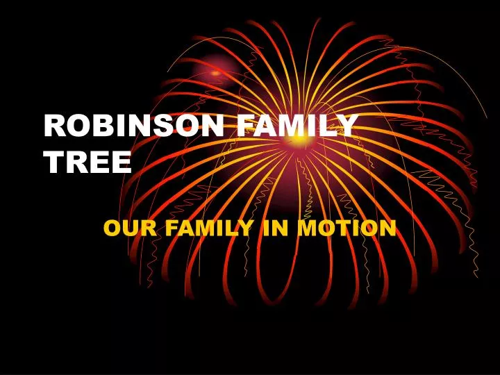 robinson family tree