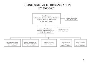 Vice President Information Systems, Business Services, Budgets, Planning &amp; Research #1244 – Pay Grade G