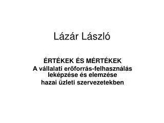 Lázár László