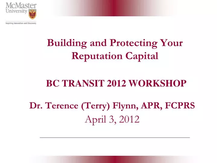 building and protecting your reputation capital