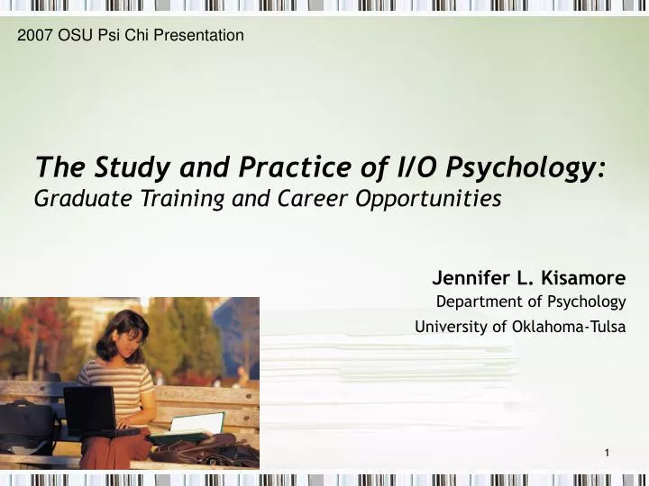 the study and practice of i o psychology graduate training and career opportunities