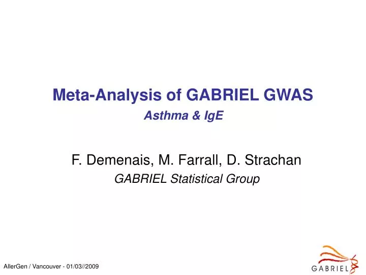 meta analysis of gabriel gwas asthma ige